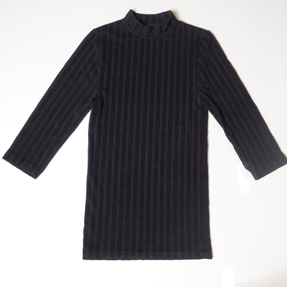 Free People Intimately stretchy 3/4 Sleeves Top in Black size Petite XS/S